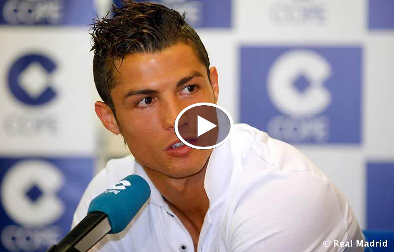Cristiano Ronaldo Is Not Talking to Reporters, but He Is Offering Them Drinks