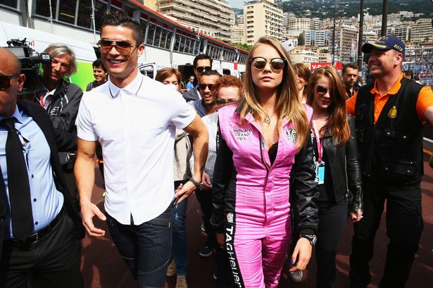 Newly-single Cristiano Ronaldo pictured with Cara Delevigne in Monaco ahead of Grand Prix