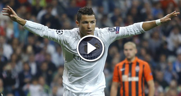 C. Ronaldo Hat-Trick vs Shakhtar - All 3 Goals
