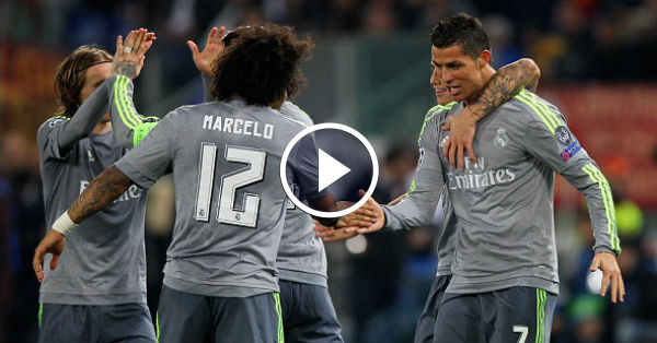 Cristiano Ronaldo against Roma