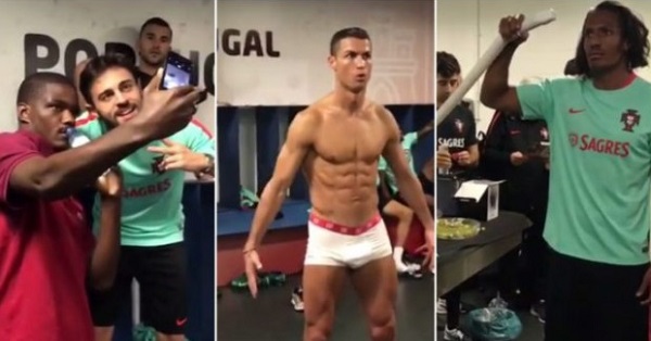 Cristiano Ronaldo and his Portugal national team hit the Mannequin Challenge